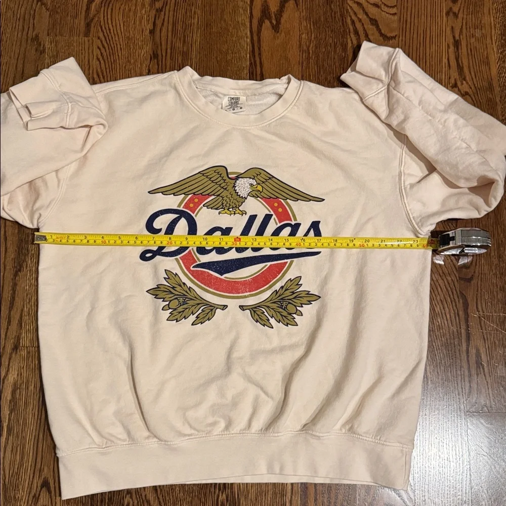 Comfort Colors Cream Dallas Sweatshirt - Picture 5 of 6